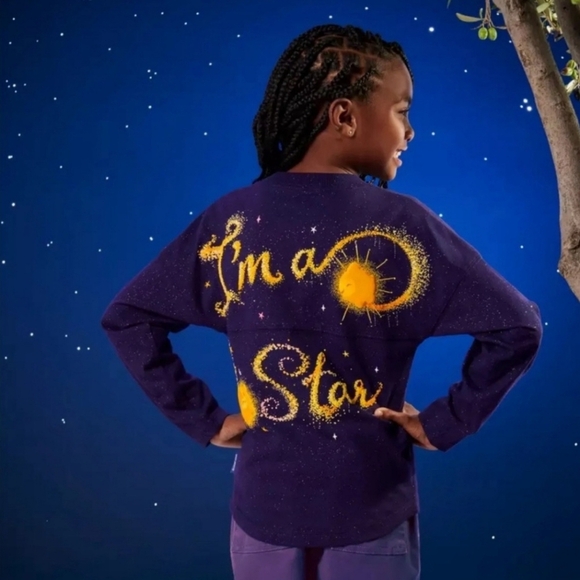 Disney Parks Wish Movie Spirit Jersey I'm A Star Kids Size 14 Kids/jr - Picture 10 of 10